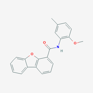 molecular formula C21H17NO3 B263248 N-(2-methoxy-5-methylphenyl)dibenzo[b,d]furan-4-carboxamide 