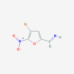 molecular formula C5H3BrN2O3 B026325 (4-Bromo-5-nitrofuran-2-yl)methanimine CAS No. 104514-43-4