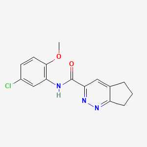 molecular formula C15H14ClN3O2 B2632511 N-(5-chloro-2-methoxyphenyl)-5H,6H,7H-cyclopenta[c]pyridazine-3-carboxamide CAS No. 2415565-86-3
