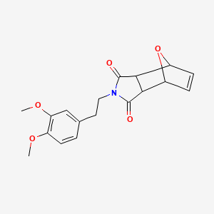 molecular formula C18H19NO5 B2632512 2-(3,4-dimethoxyphenethyl)-3a,4,7,7a-tetrahydro-1H-4,7-epoxyisoindole-1,3(2H)-dione CAS No. 1005281-23-1