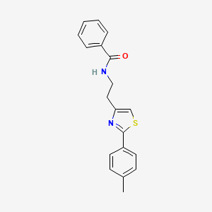 N-{2-[2-(4-methylphenyl)-1,3-thiazol-4-yl]ethyl}benzamide