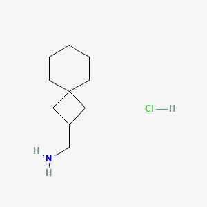 molecular formula C10H20ClN B2632520 Spiro[3.5]nonan-2-ylmethanamine;hydrochloride CAS No. 2375270-04-3