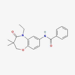 N-(5-ethyl-3,3-dimethyl-4-oxo-2,3,4,5-tetrahydrobenzo[b][1,4]oxazepin-7-yl)benzamide