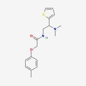 molecular formula C17H22N2O2S B2632600 N-(2-(dimethylamino)-2-(thiophen-2-yl)ethyl)-2-(p-tolyloxy)acetamide CAS No. 941940-26-7