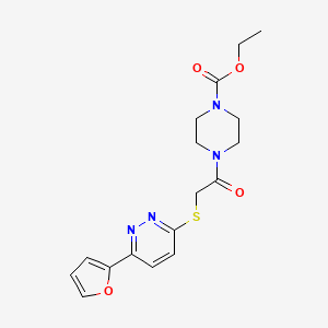 molecular formula C17H20N4O4S B2632652 ethyl 4-(2-{[6-(furan-2-yl)pyridazin-3-yl]sulfanyl}acetyl)piperazine-1-carboxylate CAS No. 872704-14-8