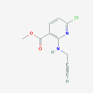 molecular formula C10H9ClN2O2 B2632662 Methyl 6-chloro-2-(prop-2-ynylamino)pyridine-3-carboxylate CAS No. 2248329-77-1