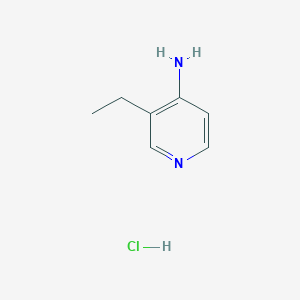 molecular formula C7H11ClN2 B2632681 3-ethyl-1,4-dihydropyridin-4-imine hydrochloride CAS No. 19842-14-9