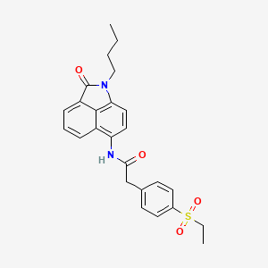 molecular formula C25H26N2O4S B2632684 N-(1-butyl-2-oxo-1,2-dihydrobenzo[cd]indol-6-yl)-2-(4-(ethylsulfonyl)phenyl)acetamide CAS No. 919758-49-9