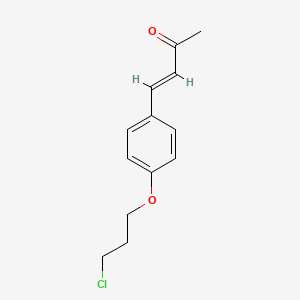 molecular formula C13H15ClO2 B2632689 (3E)-4-[4-(3-chloropropoxy)phenyl]but-3-en-2-one CAS No. 866150-08-5