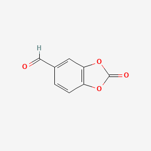 molecular formula C8H4O4 B2632707 2-Oxo-1,3-dioxaindane-5-carbaldehyde CAS No. 13605-46-4