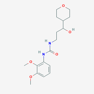 molecular formula C17H26N2O5 B2632709 3-(2,3-dimethoxyphenyl)-1-[3-hydroxy-3-(oxan-4-yl)propyl]urea CAS No. 2034539-76-7