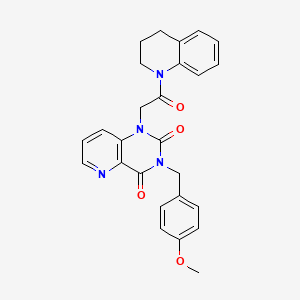 1-(2-(3,4-dihydroquinolin-1(2H)-yl)-2-oxoethyl)-3-(4-methoxybenzyl)pyrido[3,2-d]pyrimidine-2,4(1H,3H)-dione