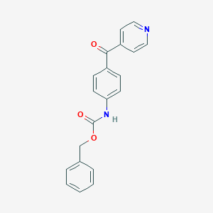 molecular formula C20H16N2O3 B263274 benzyl N-[4-(pyridine-4-carbonyl)phenyl]carbamate 