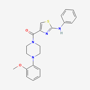 (4-(2-Methoxyphenyl)piperazin-1-yl)(2-(phenylamino)thiazol-4-yl)methanone