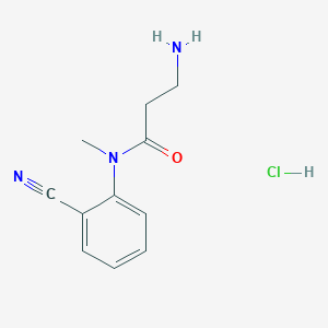3-amino-N-(2-cyanophenyl)-N-methylpropanamide hydrochloride