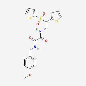 N-(4-methoxybenzyl)-N'-[2-(2-thienyl)-2-(2-thienylsulfonyl)ethyl]ethanediamide