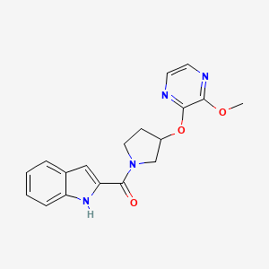 (1H-indol-2-yl)(3-((3-methoxypyrazin-2-yl)oxy)pyrrolidin-1-yl)methanone