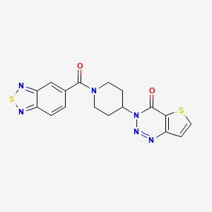 3-(1-(benzo[c][1,2,5]thiadiazole-5-carbonyl)piperidin-4-yl)thieno[3,2-d][1,2,3]triazin-4(3H)-one