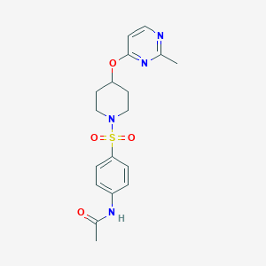 N-(4-((4-((2-methylpyrimidin-4-yl)oxy)piperidin-1-yl)sulfonyl)phenyl)acetamide