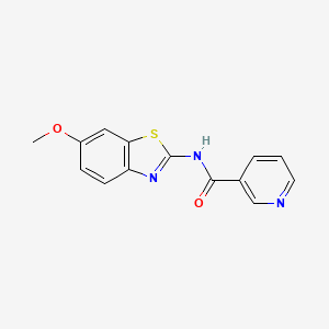 N-(6-methoxy-1,3-benzothiazol-2-yl)pyridine-3-carboxamide