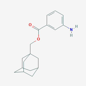 molecular formula C18H23NO2 B263278 1-Adamantylmethyl 3-aminobenzoate CAS No. 1020241-84-2