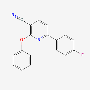 6-(4-Fluorophenyl)-2-phenoxynicotinonitrile