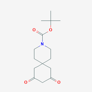 molecular formula C15H23NO4 B2632871 tert-butyl8,10-dioxo-3-azaspiro[5.5]undecane-3-carboxylate CAS No. 2374705-47-0