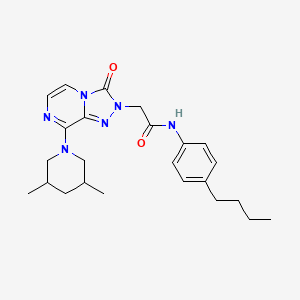 molecular formula C24H32N6O2 B2632906 N-(4-butylphenyl)-2-[8-(3,5-dimethylpiperidin-1-yl)-3-oxo-2H,3H-[1,2,4]triazolo[4,3-a]pyrazin-2-yl]acetamide CAS No. 1251679-04-5