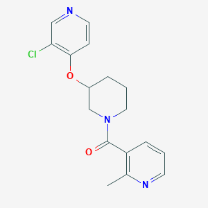 molecular formula C17H18ClN3O2 B2632999 (3-((3-Chloropyridin-4-yl)oxy)piperidin-1-yl)(2-methylpyridin-3-yl)methanone CAS No. 2034620-26-1