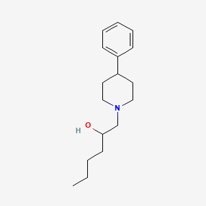 molecular formula C17H27NO B2633003 1-(4-Phenylpiperidin-1-yl)hexan-2-ol CAS No. 866151-31-7