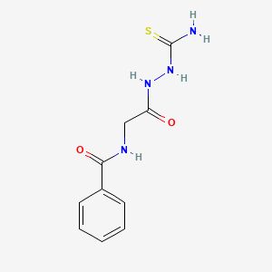 molecular formula C10H12N4O2S B2633011 N-(carbamothioylamino)-2-(phenylformamido)acetamide CAS No. 83530-35-2