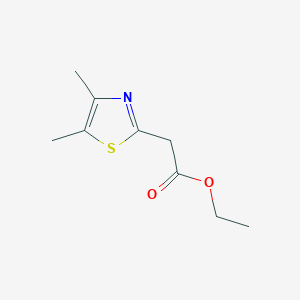 molecular formula C9H13NO2S B2633071 ETHYL 2-(DIMETHYL-1,3-THIAZOL-2-YL)ACETATE CAS No. 1249272-93-2