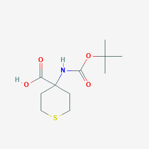 molecular formula C11H19NO4S B026331 4-(Boc-amino)tetrahydrothiopyran-4-carboxylic acid CAS No. 108329-81-3