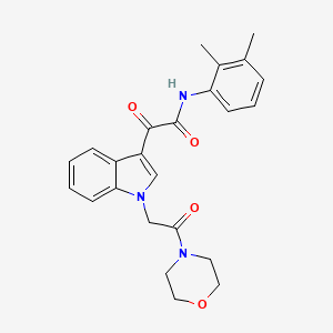 molecular formula C24H25N3O4 B2633177 N-(2,3-dimethylphenyl)-2-(1-(2-morpholino-2-oxoethyl)-1H-indol-3-yl)-2-oxoacetamide CAS No. 872857-41-5