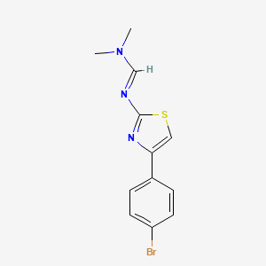 (E)-N'-(4-(4-bromophenyl)thiazol-2-yl)-N,N-dimethylformimidamide