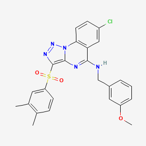 7-chloro-3-((3,4-dimethylphenyl)sulfonyl)-N-(3-methoxybenzyl)-[1,2,3]triazolo[1,5-a]quinazolin-5-amine