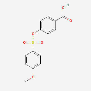 4-{[(4-Methoxyphenyl)sulfonyl]oxy}benzoic acid