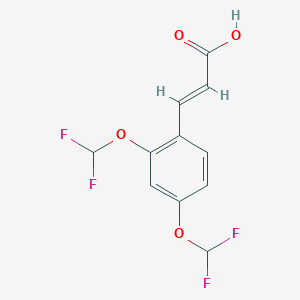 3-[2,4-bis(difluoromethoxy)phenyl]prop-2-enoic Acid