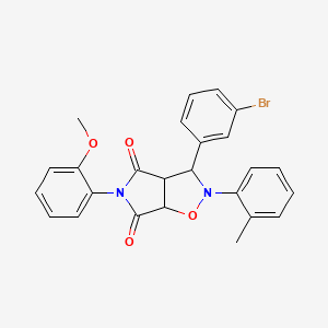 3-(3-bromophenyl)-5-(2-methoxyphenyl)-2-(2-methylphenyl)dihydro-2H-pyrrolo[3,4-d]isoxazole-4,6(3H,5H)-dione