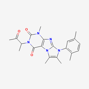6-(2,5-Dimethylphenyl)-4,7,8-trimethyl-2-(3-oxobutan-2-yl)purino[7,8-a]imidazole-1,3-dione