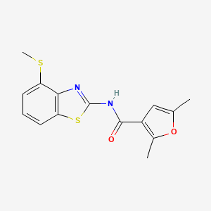 2,5-dimethyl-N-(4-(methylthio)benzo[d]thiazol-2-yl)furan-3-carboxamide