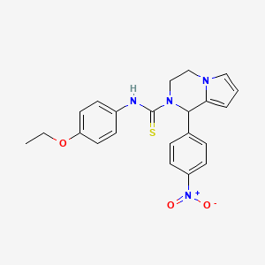 N-(4-ethoxyphenyl)-1-(4-nitrophenyl)-3,4-dihydropyrrolo[1,2-a]pyrazine-2(1H)-carbothioamide