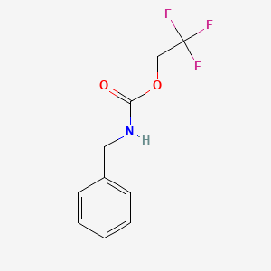 molecular formula C10H10F3NO2 B2633328 2,2,2-Trifluoroethyl benzylcarbamate CAS No. 201487-97-0