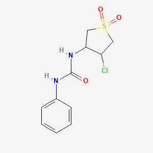 1-(4-Chloro-1,1-dioxothiolan-3-yl)-3-phenylurea
