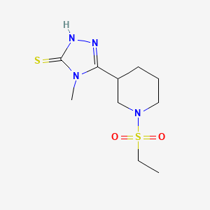 5-[1-(ethylsulfonyl)piperidin-3-yl]-4-methyl-4H-1,2,4-triazole-3-thiol