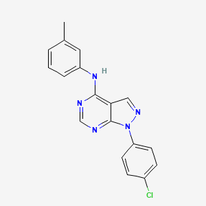 1-(4-chlorophenyl)-N-(3-methylphenyl)-1H-pyrazolo[3,4-d]pyrimidin-4-amine