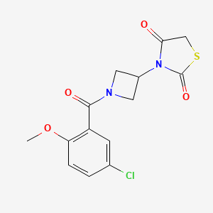 3-(1-(5-Chloro-2-methoxybenzoyl)azetidin-3-yl)thiazolidine-2,4-dione