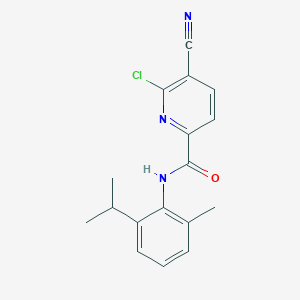 6-chloro-5-cyano-N-[2-methyl-6-(propan-2-yl)phenyl]pyridine-2-carboxamide