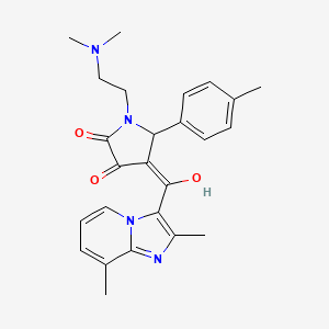 1-(2-(dimethylamino)ethyl)-4-(2,8-dimethylimidazo[1,2-a]pyridine-3-carbonyl)-3-hydroxy-5-(p-tolyl)-1H-pyrrol-2(5H)-one