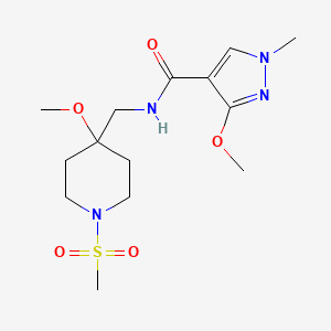 N-[(1-methanesulfonyl-4-methoxypiperidin-4-yl)methyl]-3-methoxy-1-methyl-1H-pyrazole-4-carboxamide
